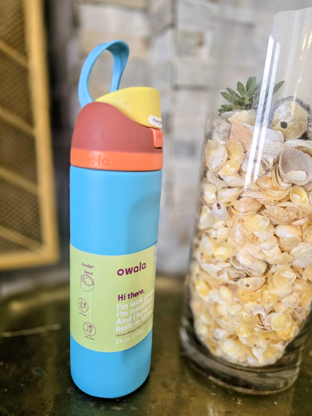 ​Brand New Owala FreeSip 24oz Stainless Steel Water Bottle - Summer Paradise